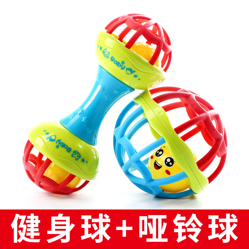 부드러운 고무 덤벨 볼 + 부드러운 고무 피트니스 볼