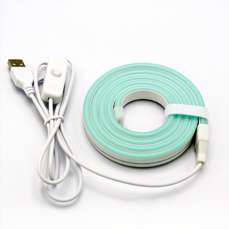 Interruptor USB 501 de neón azul hielo