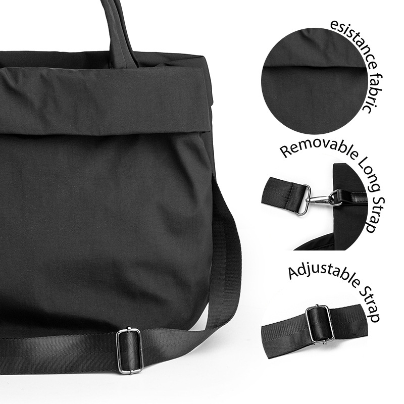 Nuova borsa a tracolla da donna casual leggera grande, borsa in tessuto di nylon, borsa a tracolla versatile_voghion.com