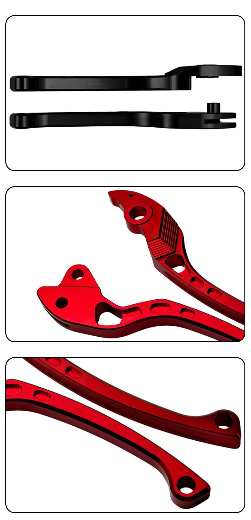 Motorcycle modification CNC aluminum alloy handle for Southeast Asia's Click 150, finely crafted and durable