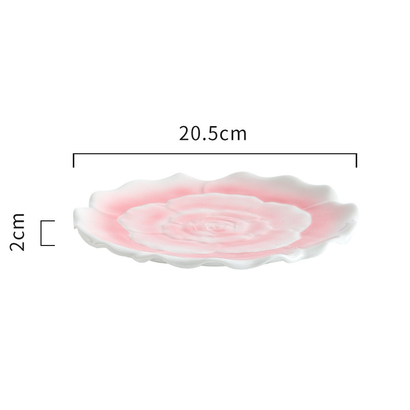 Pink rose plate⚑