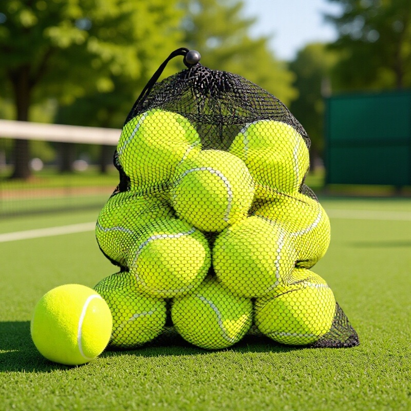 Adult Beginner Tennis Training Balls, High Elasticity, Durable, 1.4m Pack, 12 Balls in a Bag, Direct from the Manufacturer Adult Beginner Tennis Training Balls, High Elasticity, Durable, 1.4m Pack, 12 Balls in a Bag, Direct from the Manufacturer