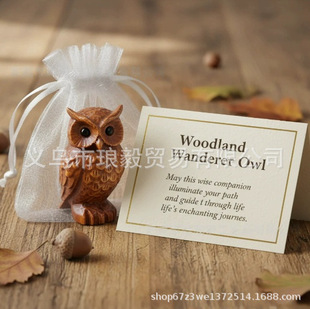 �羳Woodland Wanderer Owl Figurineɭ������؈�^����Ƭ�[��