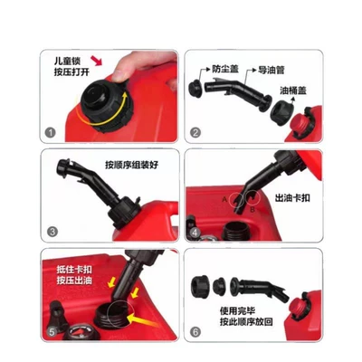 spout, oil guide tube, and dust | Fuel tank