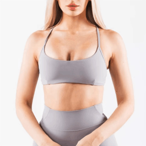 New Slim Strap Sports Bra Underwire Beauty Back Yoga Top Women's Fitness Running Dance Clothing One Piece Drop Shipping