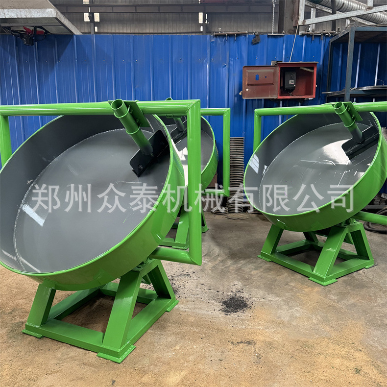 实验圆盘造粒机造球盘陶粒砂矿粉尾砂圆锅造粒机锅式团球机