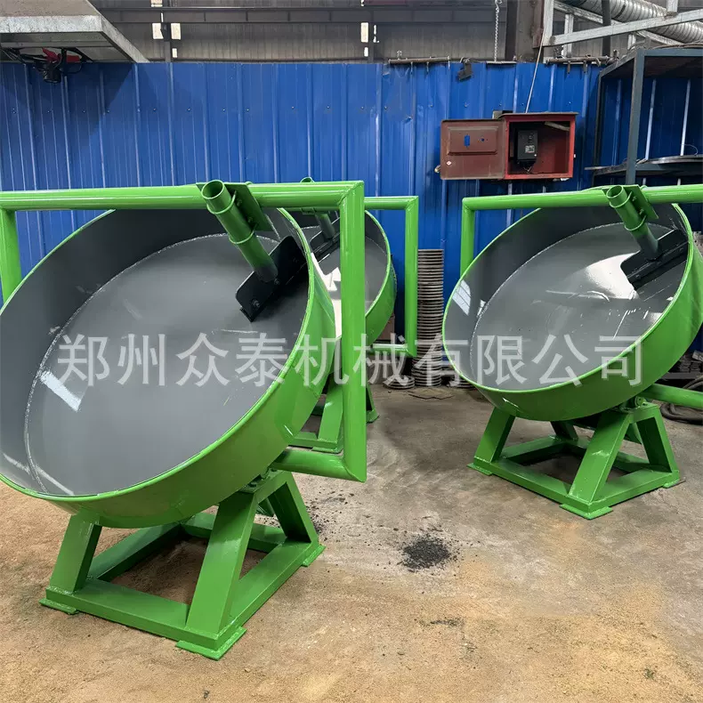 实验圆盘造粒机造球盘陶粒砂矿粉尾砂圆锅造粒机锅式团球机