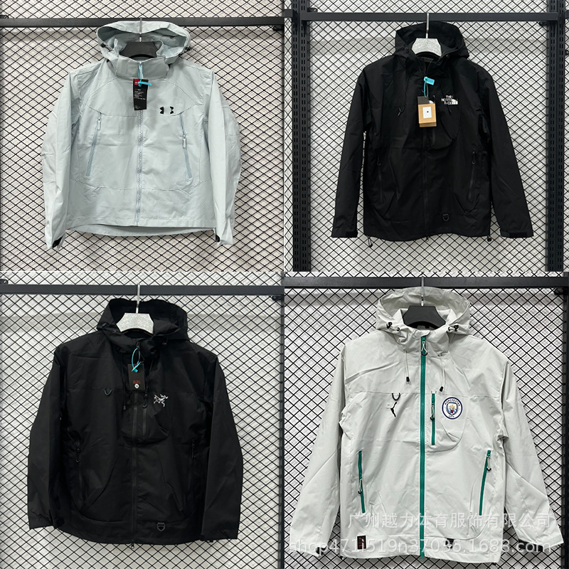 Outdoor hiking and leisure jacket, windbreaker, unisex hooded outerwear. A popular item for cross-border sales, available for drop shipping