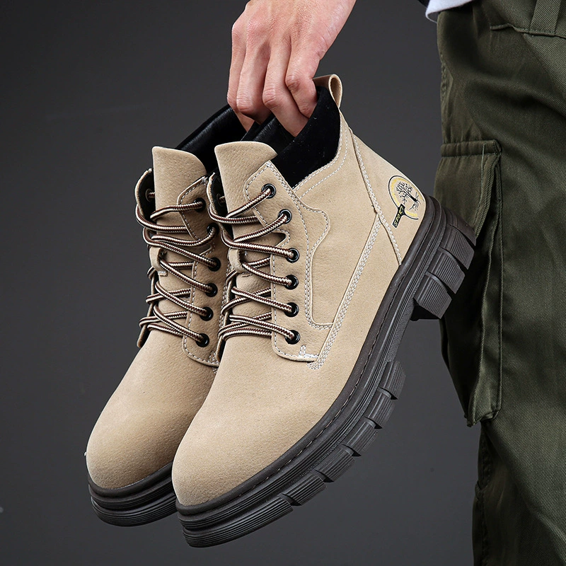 Трансграничная линия большого размера автомобиля с частичным десквагингом мужские сапоги Martin