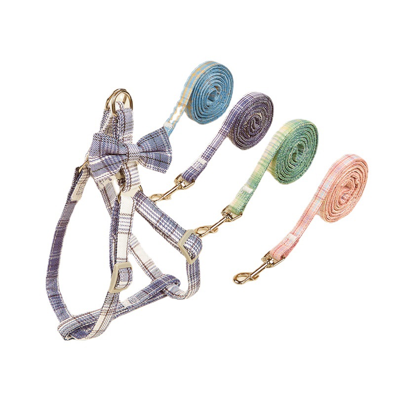 Correa de perro correa de pecho chaleco Cadena de perro pequeño Teddy Corgi perro caminando cuerda de perro ajustable