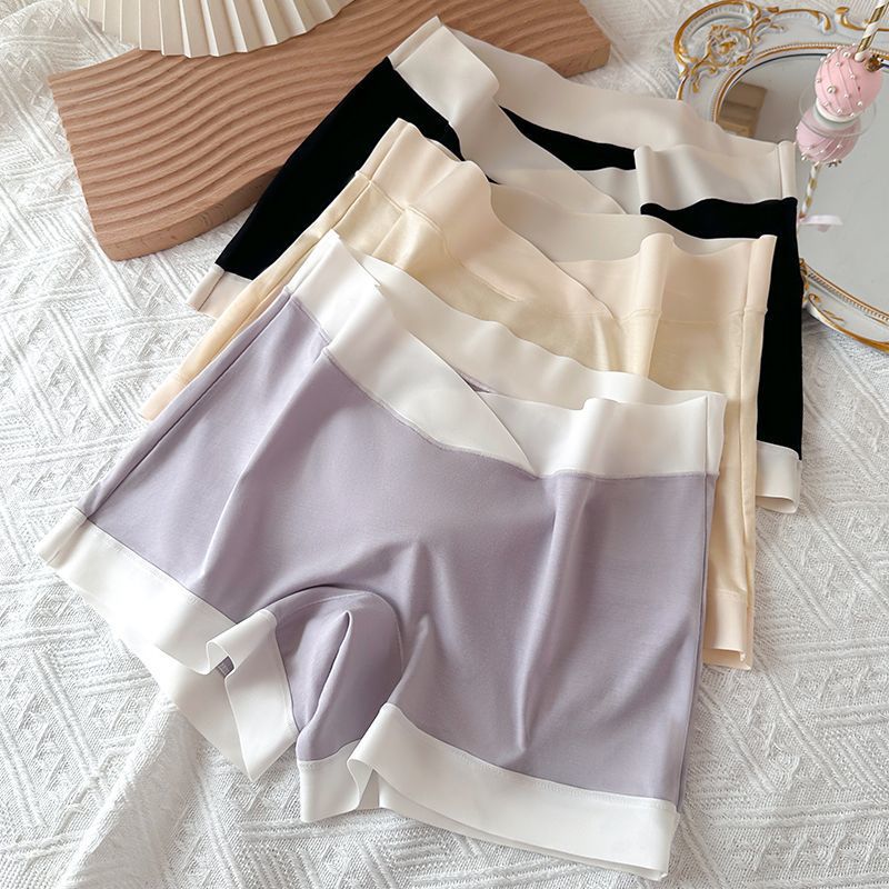 Maternity Boxer Briefs, Special Cotton Inseam Antibacterial Safety Pants during Pregnancy, Two-In-One Large Size Low Waist Category a