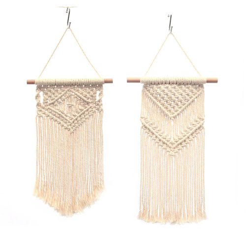 Cross-border hand-woven bohemian cotton rope tapestry DIY Nordic style tapestry B&B home decoration tapestry