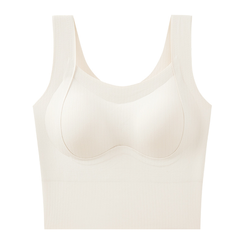 Otoño y invierno nuevo chaleco caliente sin marcas chaleco caliente fijo taza reunida para levantar sin usar sujetador calentamiento ropa exterior