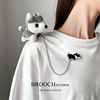 Cartoon brooch, plush cute Japanese brand dinosaur, new collection, panda