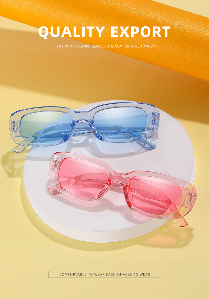 Fashion Color Block Pc Square Full Frame Womens Sunglassespicture6