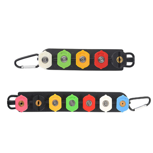 High-pressure water gun nozzle cleaning machine fan-shaped 7-color nozzle multi-functional high-pressure cleaning nozzle fan-shaped linear nozzle