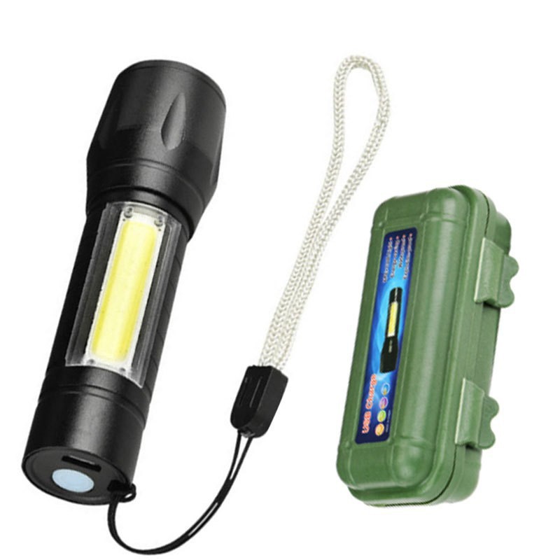Fábrica al por mayor 511s zoom linterna USB carga directa Super brillante al aire libre impermeable LED mini linterna