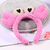 Headband, plush hair accessory, big eyes, wholesale, Korean style