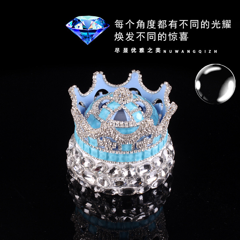Diamond Crown Car Perfume Sleeve Accessories for Women Accessories for Cars Fragrance Glass Fresh