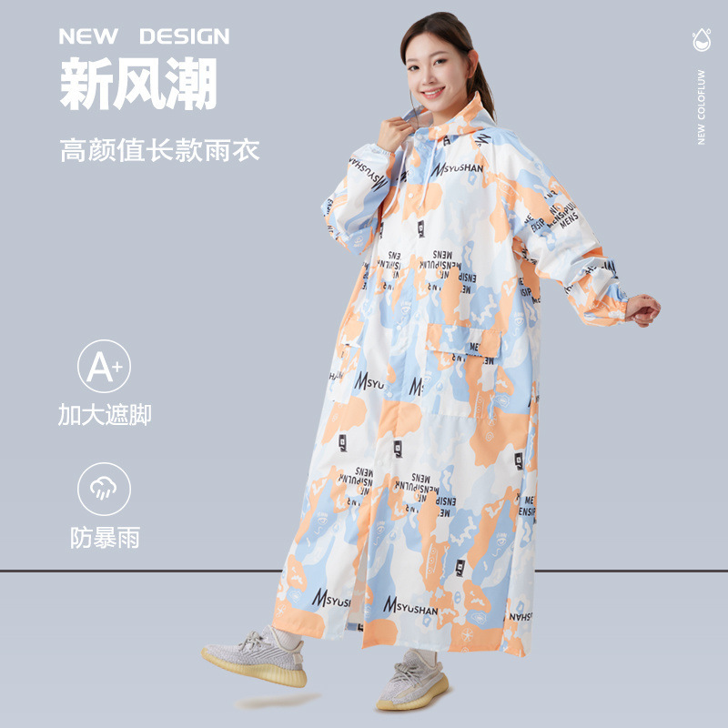 Unisex Outdoor Rainproof Electric Vehicle Clothing Ultra-Light Fabric Poncho Durable Hiking Raincoat Full Body All-In-One