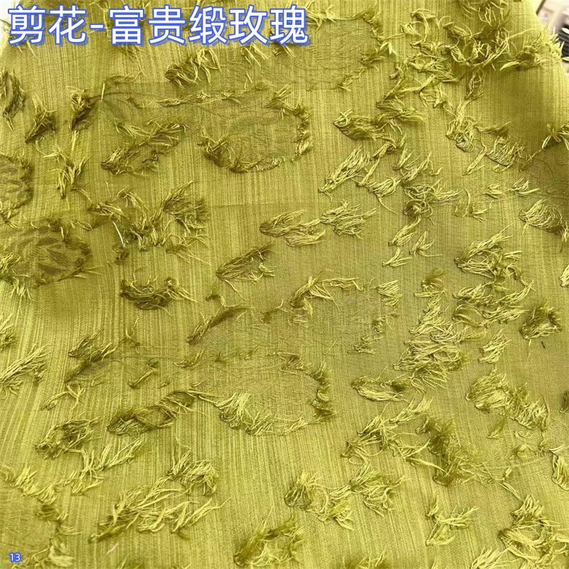 新款提花剪花布料衬衫上衣女装服装长短裤连衣裙服装童装花边面料