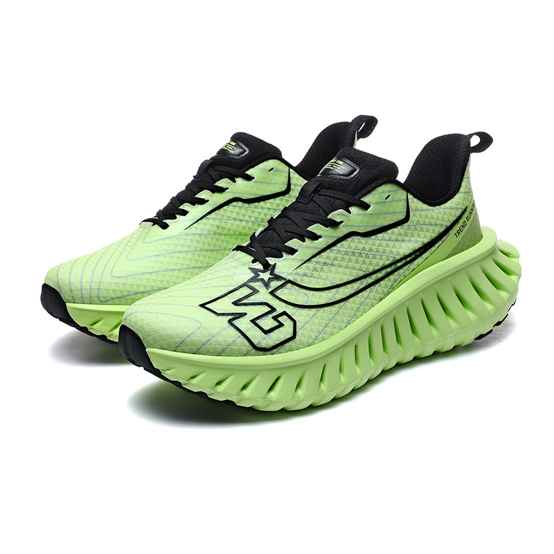 Couple Running Shoes 2025 New Summer Breathable Mesh Shoes Shock-Absorbing Rebound Ultra-Light Wear-Resistant Professional Racing Carbon Shoes