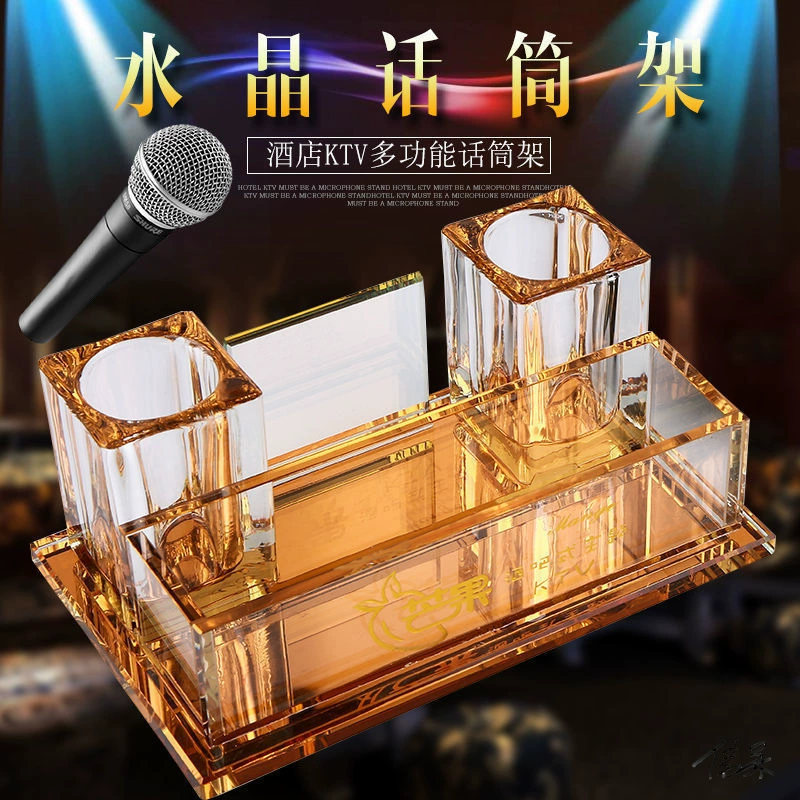 Подставка для пшеницы, подставка для микрофона, КТВ, настольная подставка для микрофона, подставка для микрофона, подставка для микрофона, подставка с логотипом, хрустальная подставка, микронидазоль, настольная барная стойка
