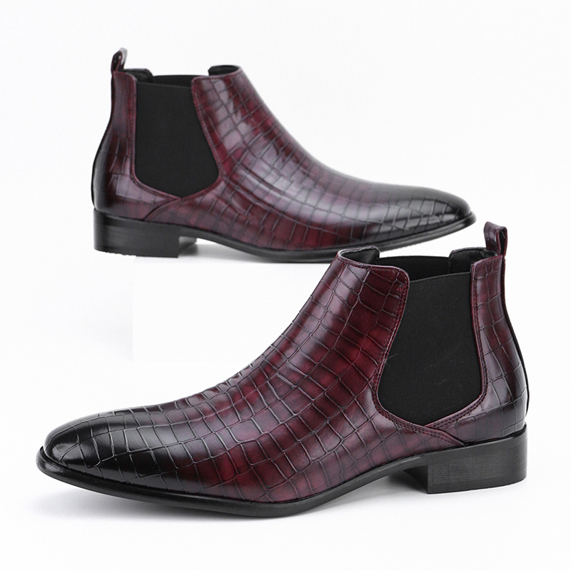 Stivali da uomo Scarpe da uomo con testa quadrata piccola tutti gli stivaletti da uomo alla moda_voghion.com