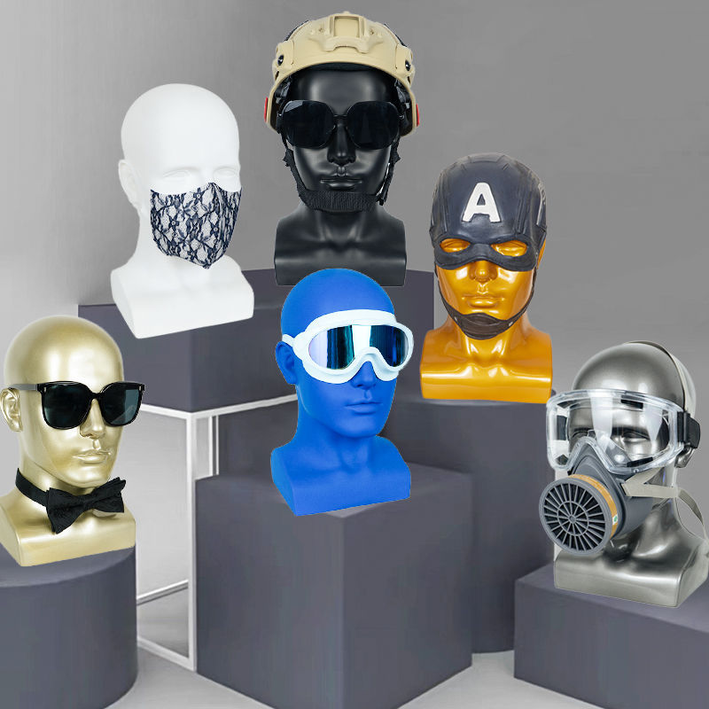 Modelo de cabeza modelo masculino modelo de cabeza cabeza casco máscara máscara peluca sombrero gafas de realidad virtual modelo de pantalla cabeza maniquí cabeza