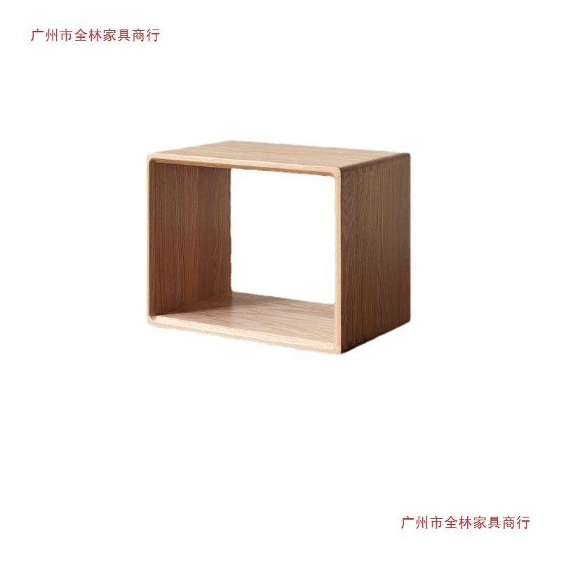 实木格子自由组合书柜书架客厅隔断置物书桌矮柜落地储物柜方柜|undefined