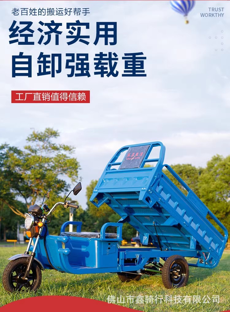 Electric Tricycle Home Small Cargo Express Agricultural Hauling