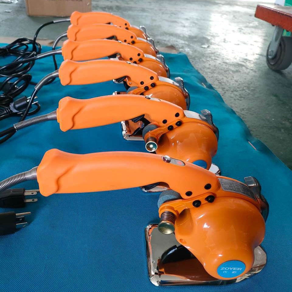 Máquina de corte circular Zuoyi de 100 mm, tijeras eléctricas manuales pequeñas para cortar tela, fabricante directo de equipos de corte de ropa