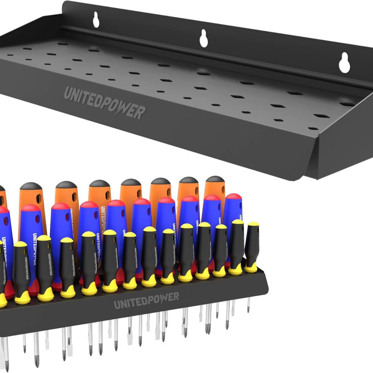 Держатель для отверток UNITEDPOWER, настенный органайзер для хранения для мастерской, сарая,