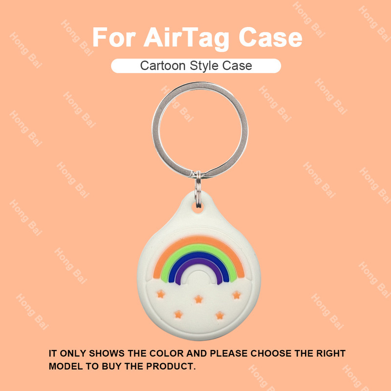 新しい AirTag Apple 紛失防止追跡ロケーター漫画シリコン保護カバー AirTags シェルに適しています|undefined