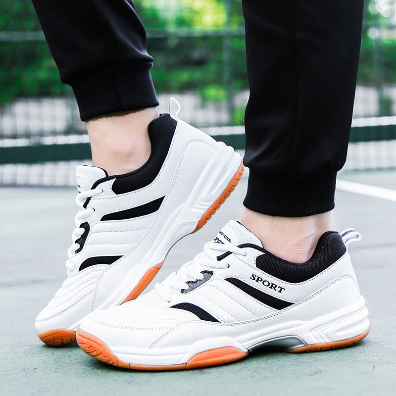 Cross-Border Large Size Lightweight New Public Version Professional Badminton Shoes Men's Elastic Breathable Student Training Tennis Shoes