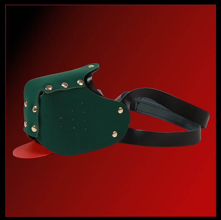 PU Leather Unisex Mouth Mask for Couples Role-Play and Costume Use — detail image 18