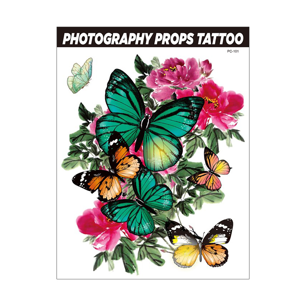 Ruika dragón tatuaje pegatinas impermeable hombres y mujeres sobre el hombro dragón pecho fresco de larga duración tatuaje pegatinas tatuaje