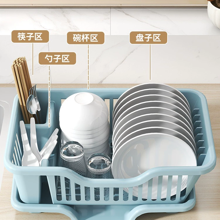 Drain bowl rack kitchen bowl storage rack sink tableware storage rack household countertop cupboard tableware storage box