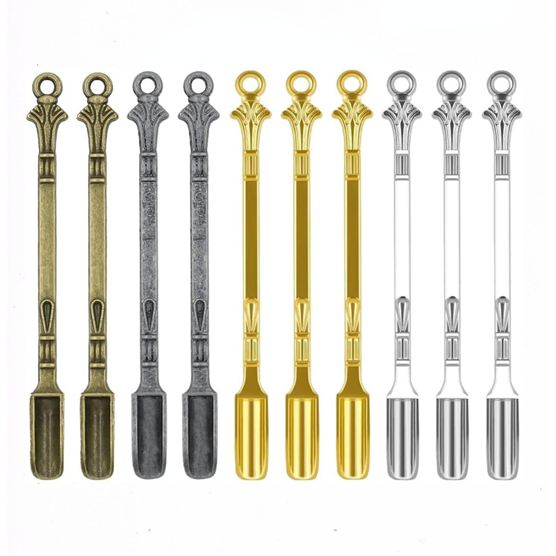 DIY Shovel Mini Spoon Alloy Cutlery Metal Tobacco Shovel Kitchen Pendant Spoon Small Shovel Spoon for Necklace