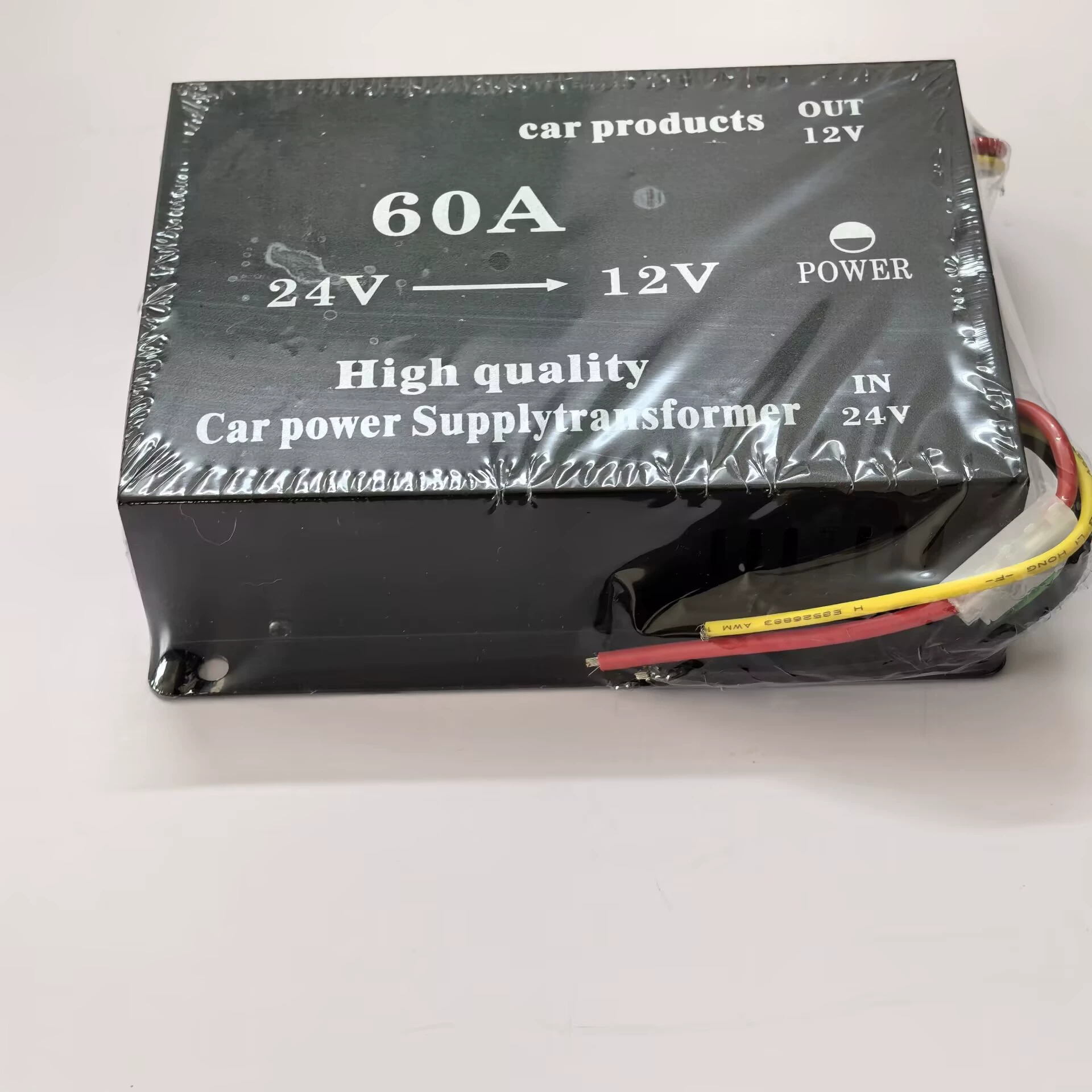 Автомобильный преобразователь мощности от 24 В до 12 В, понижающий преобразователь высокой мощности, 45 А/60 А/80 А/100 А, охлаждение с двумя вентиляторами