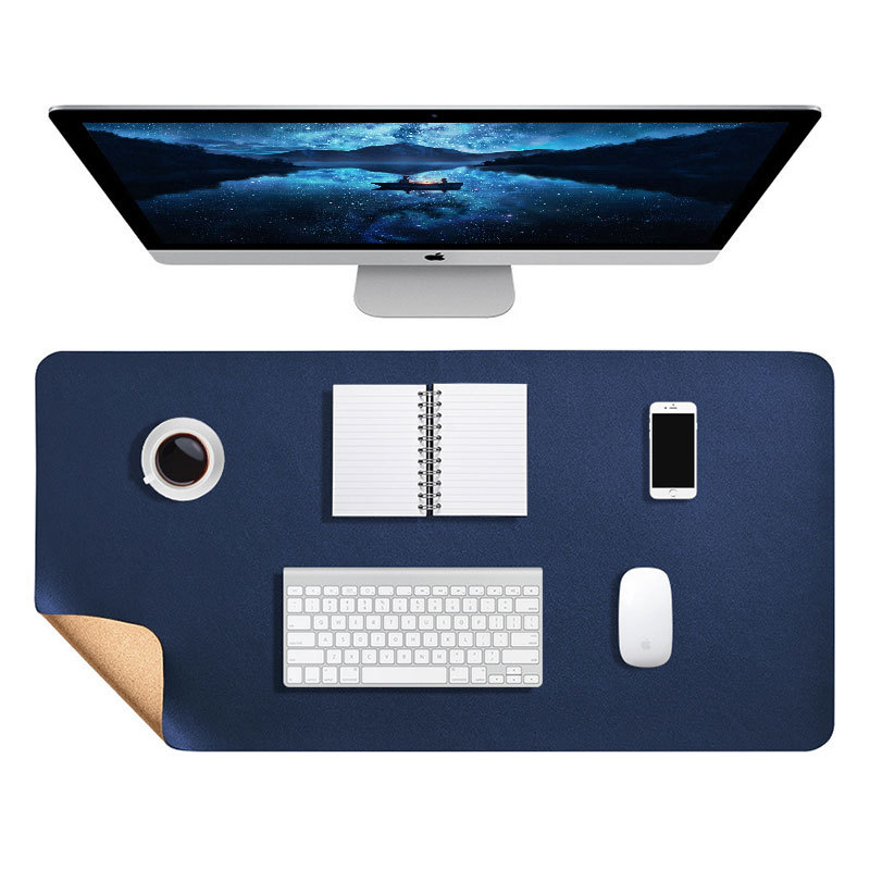 Mesa de té de gran tamaño alfombrilla de ratón de gran tamaño de corcho alfombrilla de ratón de cuero estera de mesa de oficina estudiante grande almohadilla de escritura