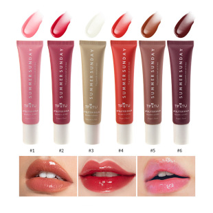 Cross-Border Popular Tf&Tu Polypeptide Lip Gloss Butter Lip Balm/Liquid Lip Gloss Plump Lips Moisturizing Lip Glaze
