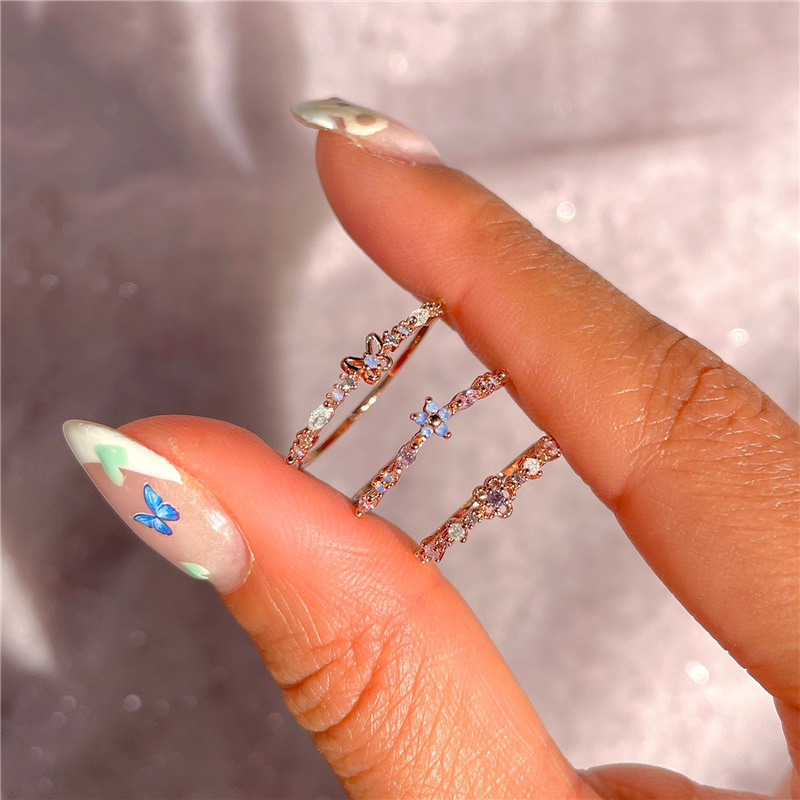 6g Weight Zircon Inlay Material Rings Classification 1 Piece Quantity Daily Occasion 925 Sterling Silver Material Geometric Pattern Women'S Gender Inlay Design Simple Style Style 925 Sterling Silver Zircon Geometric Rings 2