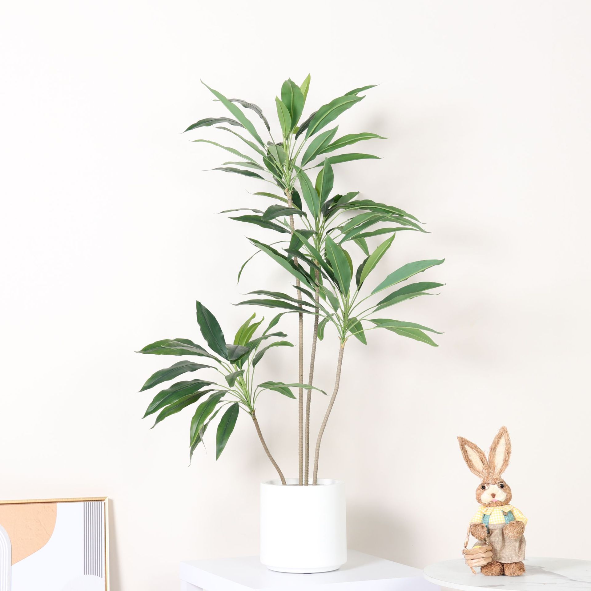 Simulación de plantas verdes Simulación de terciopelo verde Sala de estar piso en maceta Planta biónica Decoración de paisajismo