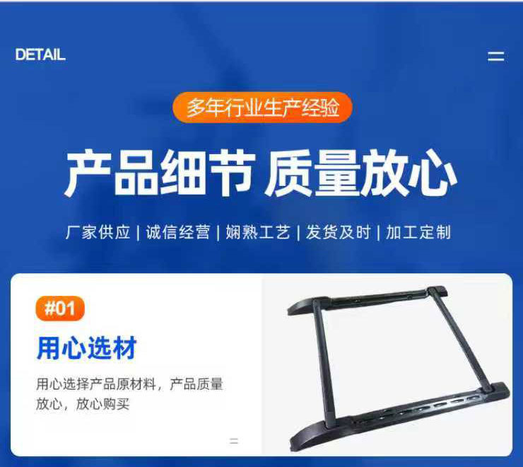 Suitable for 23 Ranger models, alloy roof rack, no-drill folding mobile load-bearing luggage rack