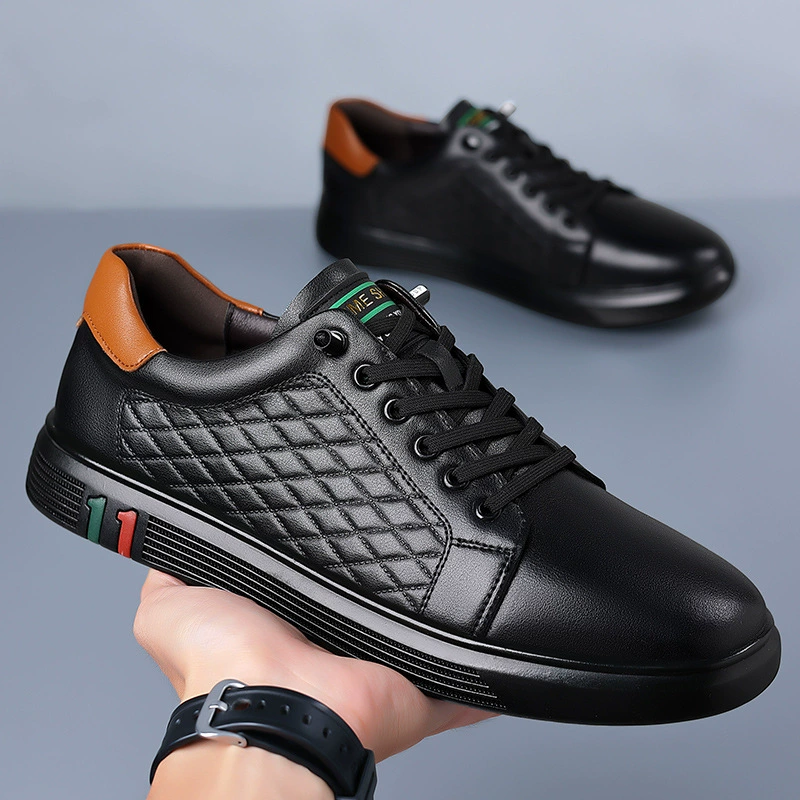  Trend white shoes for leather shoes, leather universal footwear, sneakers, sports shoes, Korean style, genuine leather, soft sole