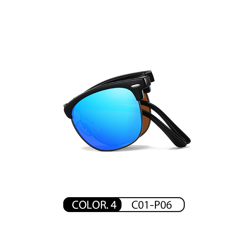 TB3101 moda europea y americana gafas de sol de protección solar nuevas gafas de sol plegables clásicas beige mirando gafas de sol polarizadas