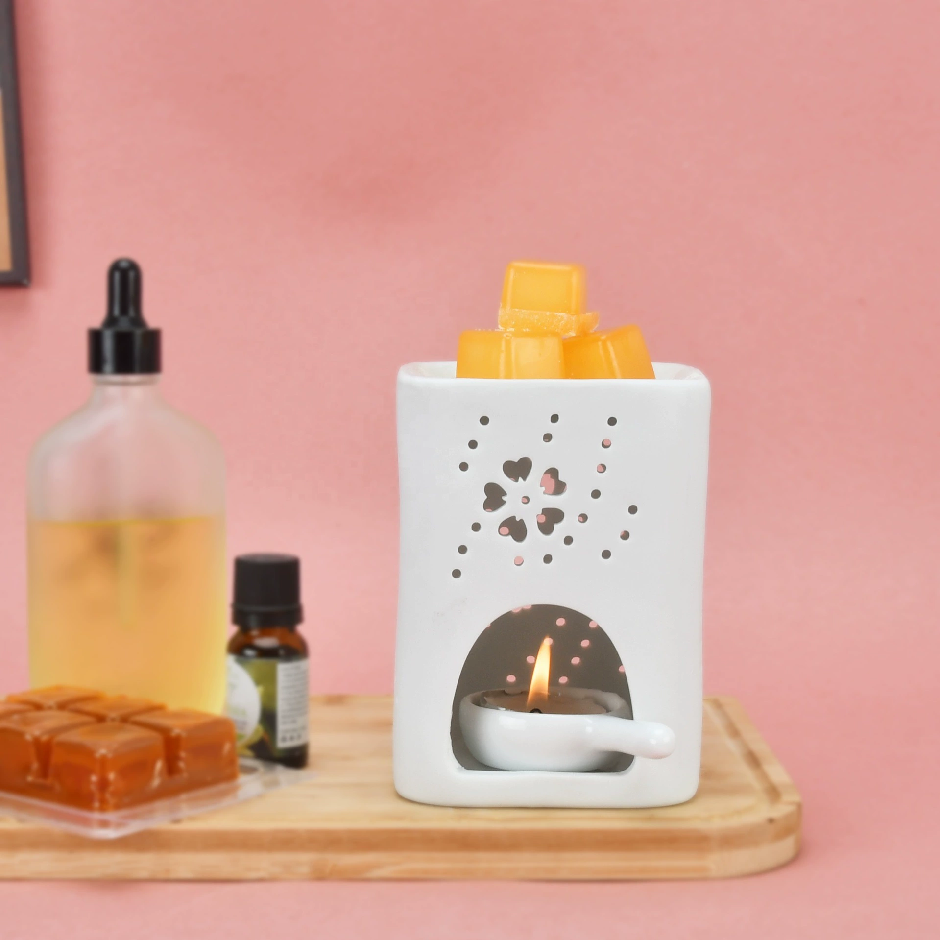 Керамическая парфюмерная печь благовоний лампа масляная печь квадратная новая свеча посуда трансграничная горячая распродажа креативный скандинавский дом
