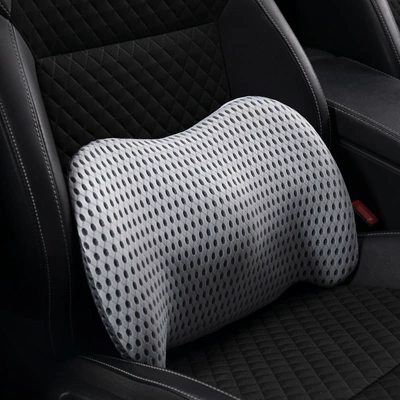 car back cushion waist support | Waist support - mesh-breathable-light-gray-and-dark-gray-391230
