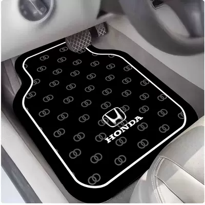 Earth Floor Mats, Available for Dropshipping | Avtomobil döşəmə paspasları - honda-logo-black-and-blue-6050cm-25mm-diatom-mud-front-foot-pad-single-side
